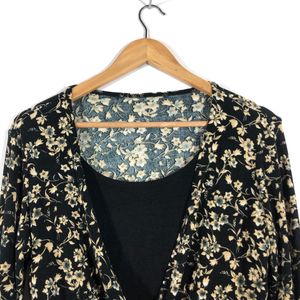 Black Printed Top(Women’s)