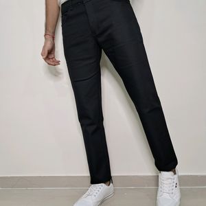 Kaulin 1008 Men's Soft Fabric Black Trouser