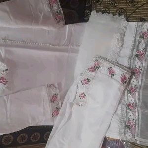 White  Pakistani kurta set all size🛒❤️💕