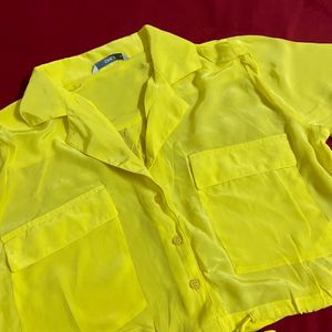 ONLY Yellow Shirt Style Top