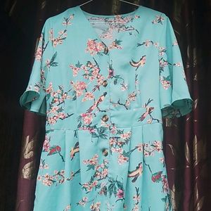 Beautiful Sea Green Dress For Girls