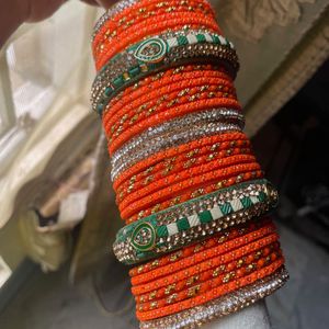 Orange Bangle Set