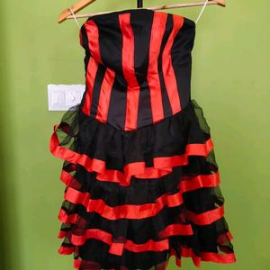 Awesome Flared Party Wear Dress/New With Tag