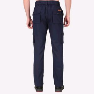 Men cargo navy blue pant