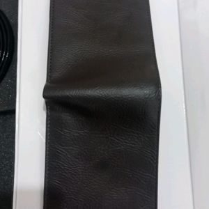 New Leather Belt & Wallet Gift Set  For Men