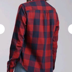 Levis Red n Navy Blue Casual Shirt