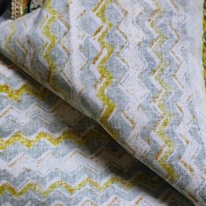 Pure Cotton Fabric Chevron Pattern