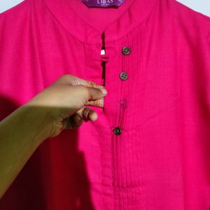 Libas Magenta Pink And Orange Long Kurti