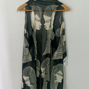 Georgette Cover Up - Printed Design