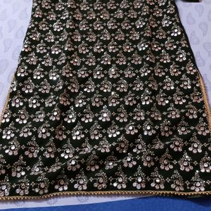 Sharara Suit With Flower Jwellery