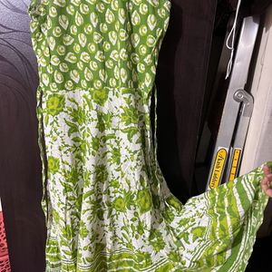 Cotton Printed Long Dress/Kurta