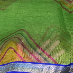 supernet saree new not used multicolor