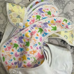 Baby Bibs Satin Cloth Set Of 6