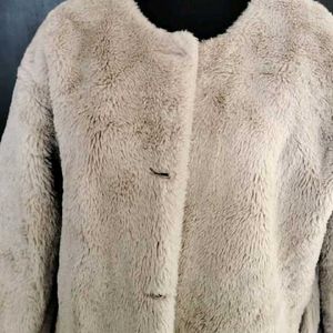 Beige Fur Coat Women🎀