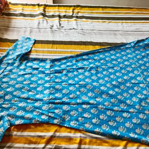 Daily Wear Sky-blue Kurti