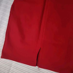 Trendy Red Skirt