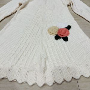 Long Sweater Wool Cream