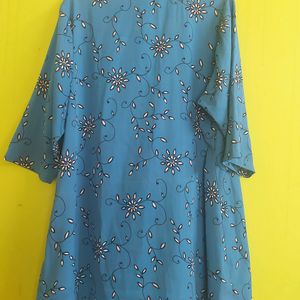 PlusS Blue Floral Print Tunic