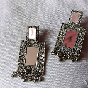 Combo Of 2 Beautiful Mirror Earrings🤍