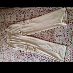 Beige Cargo Trousers