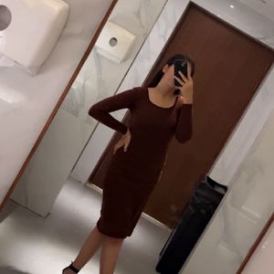 Long Brown Dress