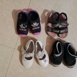 Combo Of Kids Shoes And Sandal.