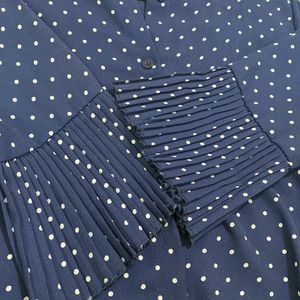 Dark Blue Polka Dots Shirt