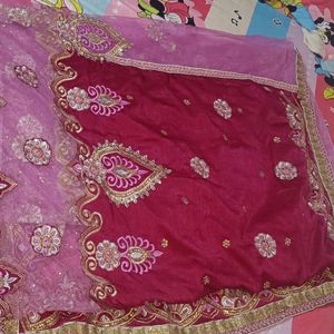 Heavy  Lehenga Saree Net+Velvet