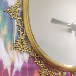 Gold Plated Wall Mirror With No Defects