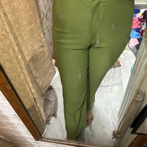 Women Green Trouser