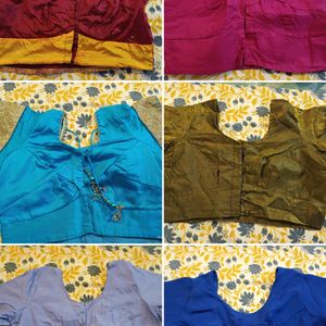 Set Of 7 Silk Blouses Used