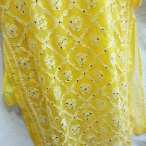 Mirror Wark Laknavi Kurti