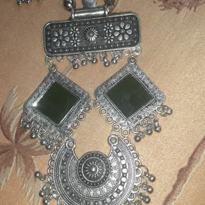 Oxidised Silver Jewelry Set