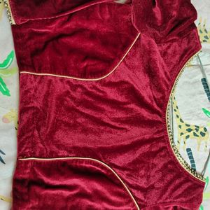 Readymade Full Sleeves Velvet Blouse