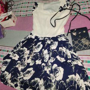 Kids Girls Bow Dress With Bag Free