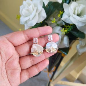 Premium Pearl Butterfly Earrings