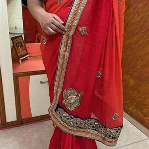 Gorgeous Red Saree