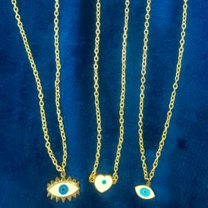 Chains With Evil Eye Lockets.