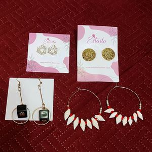 Combo Of 4 Pair Earrings