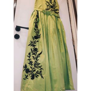 Unused Light green ethnic shinning gown | Size: M