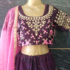 Designer Lehenga With Dupatta And Readymade Blouse