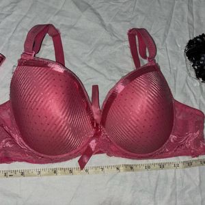 Pink Lacey Bra