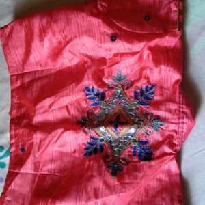 Saree With Stitch Blouse