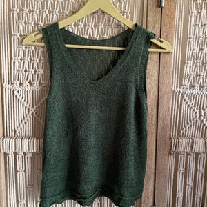 Crochet Green Top