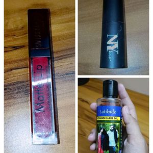 Combo Of Lipsctick Contour Stick And Hair Oil