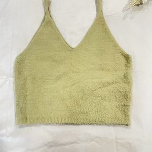 Lime Green Wool Top