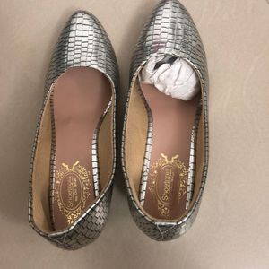 Silver Shoetopia Heels