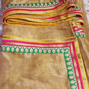 Free Brown Saree