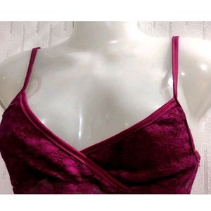 🎀maroon Crop Top 🎀From Womens 🎀🌹🛍️ Length/16