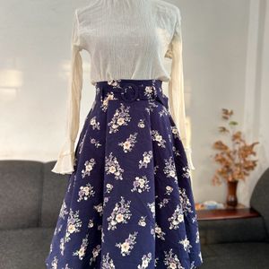 Vintage Style Midi  Skirt